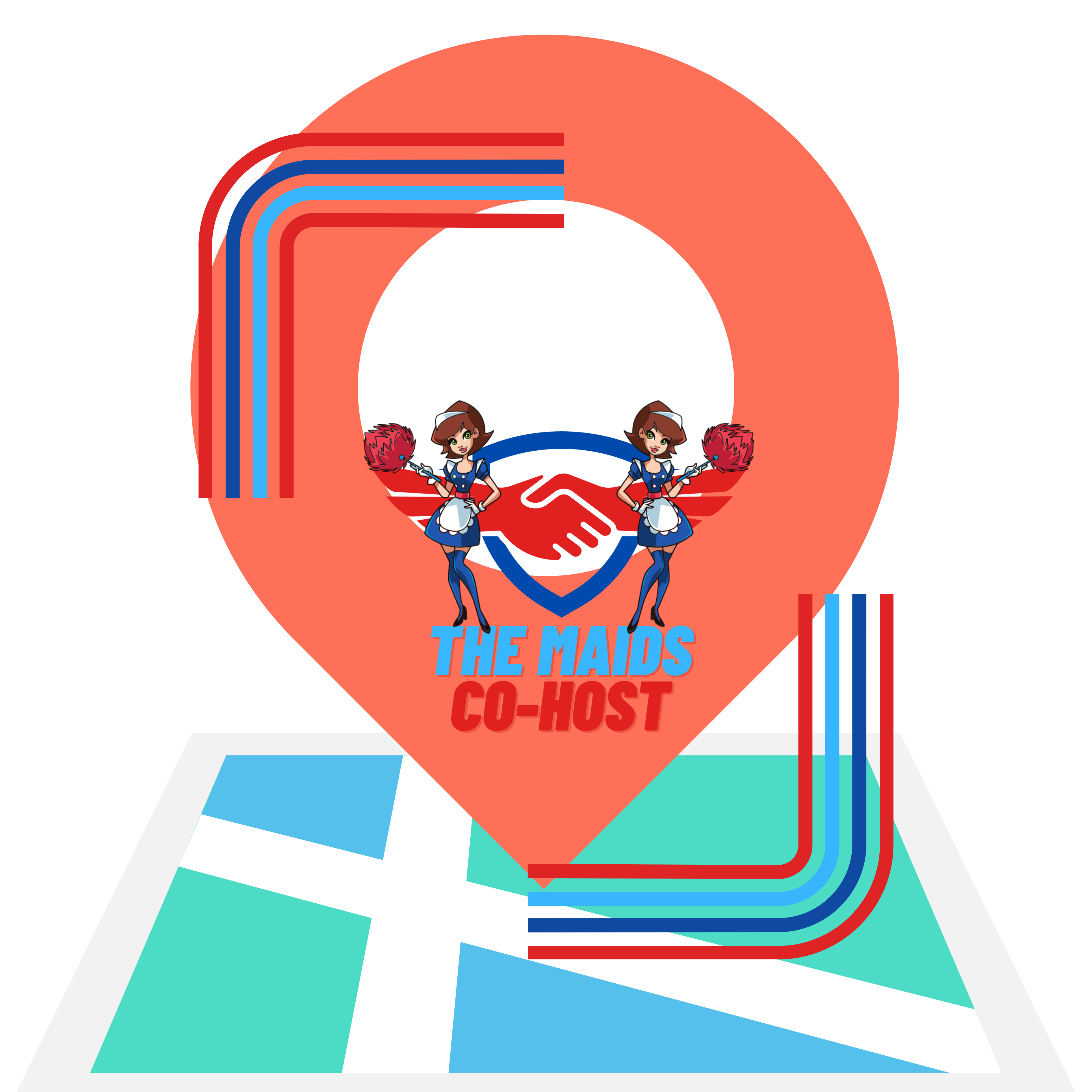 The Maids service areas maps icon